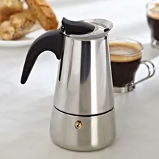 Bule Cafeteira Italiana Moka 200ml 4 Xicaras Aço Inox Cor Prateado Foto mini 3