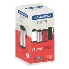 Bule Garrafa Térmica 750ml Tramontina Aço Inox Ampola Vidro Foto mini 4