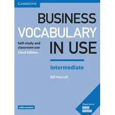 Business Vocabulary In Use Intermediate With Answers - 3rd Ed., De Bill Mascull., Vol. Único. Editora Cambridge, Capa Mole Em Inglês, 2021 Foto mini 1