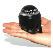 Bússola Náutica Marítima Com Base Luz Led Para Barco Lancha Cor Branco Foto mini 4