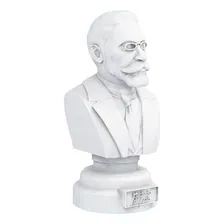 Busto Estátua Machado De Assis - Escritor Brasileiro Cor Cor Mármore Foto mini 2