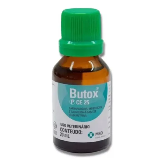 Butox 20ml - Msc - Anti Pulgas Carrapatos Para Cães Gatos Foto 1