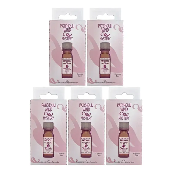 C/5 Rug贸l Wind Mystery Patchouli Perfume Extrato 脫leo 5ml Foto 1