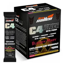 C4 Black Beta Pump - Pré Treino - New Millen - 22 Un 220g Cx Sabor Bloody Mary Foto  mini 1