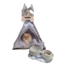 Cabana Cinza M Toca Cabana De Cachorro Gato Casinha Cama Foto mini 3