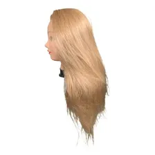 Cabeça De Treino Mista 50% Natural E Orgânica Suporte Cor Loiro Foto mini 2