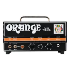 Cabeça de válvula Orange Dark Terror de 7/15 watts para guitarra preta Foto  mini 1