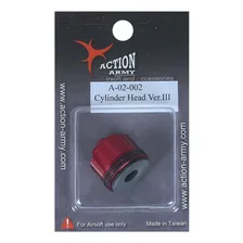 Cabeça Do Cilindro Pistao Aluminio Airsot Ak47 Gearbox V3 Foto mini 4