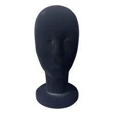 Cabeça Isopor Preto Feminina - Expositor Manequim Peruca Foto mini 2