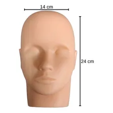 Cabeça Manequim Extensão CÃlios Micropigmentação Maquiagem Foto mini 2