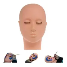 Cabeça Silicone P/ Cílios Micropigmentação Maquiagem Treino Foto mini 3
