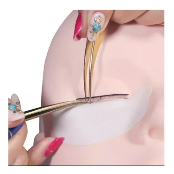 Cabeça Silicone P/ Cílios Micropigmentação Maquiagem Treino Foto 1