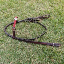 Cabeçada Com Apliques Mangalarga Marchador Cavalo Em Couro Cor Marrom Foto mini 3