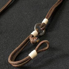 Cabeçada Corda Trançada Macia Para Cavalo Com Argolas Inox Cor Marrom Foto mini 3