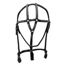 Cabeçada Profissional Butão E Rédea Completa Para Cavalo Cor Preto Foto mini 2
