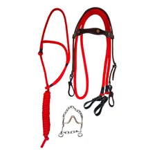 Cabeçada Rédea Poli Freio Para Cavalo Cabresto Black Friday Foto mini 1