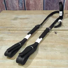 Cabeçada Uma Orelha Em Couro Para Cavalo Quarto De Milha Cor Preto Foto mini 2