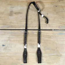 Cabeçada Uma Orelha Em Couro Para Cavalo Quarto De Milha Cor Preto Foto mini 3