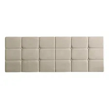 Cabeceira Almofadada Bia - Madeira Suede 90cm - Movelove Cor Areia Foto mini 4