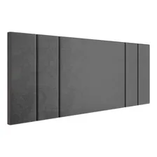 Cabeceira Almofadada Cama Box Casal Painel Estofado 54 x 140 cm Quarto Moderno Foto mini 1