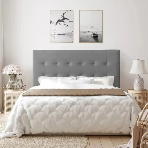 Cabeceira Box Cama Queen 1,38 Veludo Em 2 Cores Foto 1