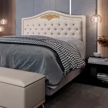 Cabeceira Cama Box Casal 140cm Imperial Suede Mpozenato Foto mini  2