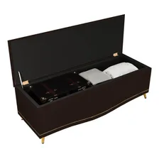 Cabeceira Cama Box Casal 160cm Corano Marrom Escuro Foto mini 3