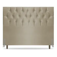 Cabeceira Cama Box Casal Madrid 140cm Suede Bege Foto mini 1