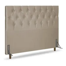 Cabeceira Cama Box Casal Madrid 140cm Suede Bege Foto mini 3