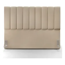 Cabeceira Cama Box Casal Queen 160 Cm Dália W01 Suede Bege Foto  mini 1