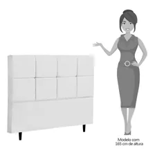Cabeceira Cama Box Casal Queen 160cm Roma I02 Corano Branco Foto mini 2