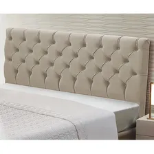 Cabeceira Cama Box Casal Queen Cristal 160cm Corino Bege Foto mini 3