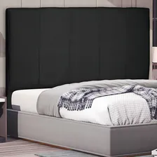 Cabeceira Cama Box Casal Queen Ravenna 160cm Suede Preto Foto mini 2