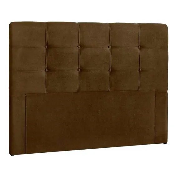 Cabeceira Cama Box Estofada Casal Clean Plus Suede Marrom Ch Foto 1
