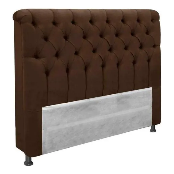 Cabeceira Cama Box Estofada King King Imperatriz Plus Suede Foto 1