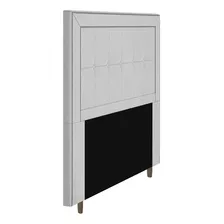 Cabeceira Cama Box Solteiro Luxor 90cm Com Tachas Branco Foto mini  2