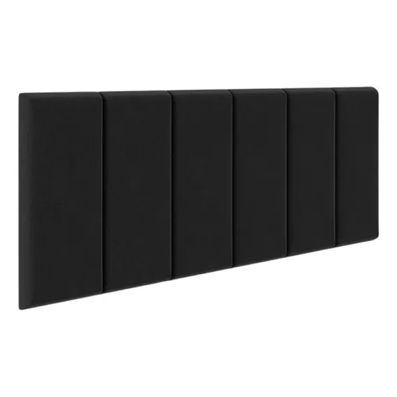 Cabeceira Cama Casal Box Box Estofada 1,40 Várias Cores Cor Preto Foto 1