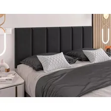Cabeceira Cama Casal Box Box Estofada 1,40 Várias Cores Cor Preto Foto mini 3