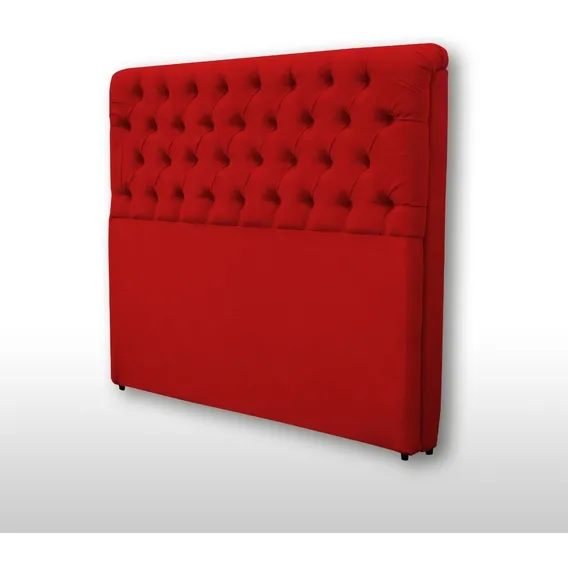 Cabeceira Condessa Em Suede Ou Corino Viúva Cor Vermelho Foto 1