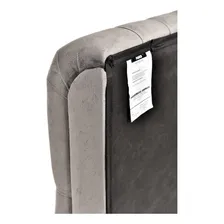 Cabeceira De Cama Box Estofada Viúva 120 Cor Suede Cinza Foto mini  2