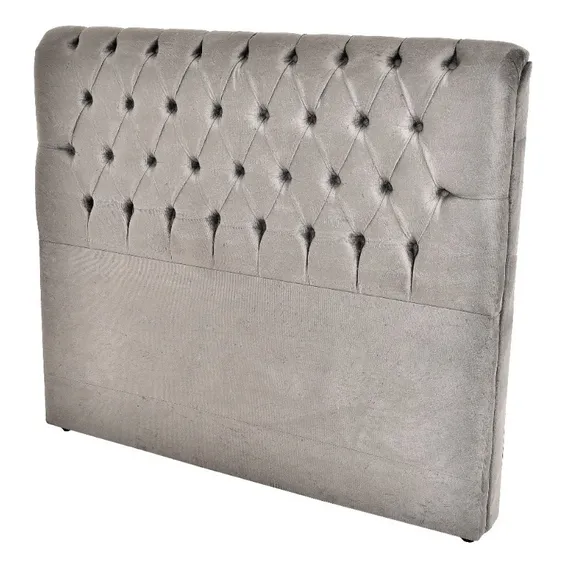 Cabeceira De Cama Box Estofada Viúva 120 Cor Suede Cinza Foto 1