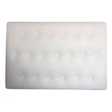 Cabeceira Estofada Butonê Corino Branco -cama Box Solteiro Foto mini  2