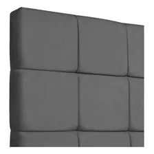 Cabeceira Estofada Cama Box Casal Bela 1,40cm Suede Cor Cabeceira Estofada Bela Cinza Foto mini 4