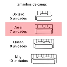 Cabeceira Estofada Para Cama Box Paris 140 Cm Marca Estilo Cor Preto Foto mini 2