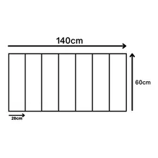 Cabeceira Estofada Para Cama Box Paris 140 Cm Marca Estilo Cor Preto Foto mini 3