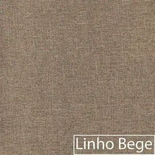 Cabeceira Estofada Veneza 195 Cm King Size Linho Bege Foto mini 4