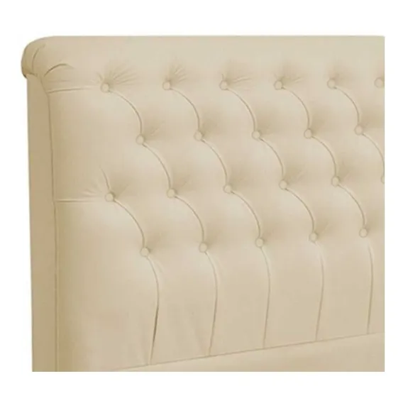 Cabeceira Livia Para Cama Box Casal 140 Cm Corino Bege Foto 1