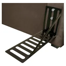 Cabeceira Luna Cama Box Casal 140cm Suede Velut Marrom Foto mini 4