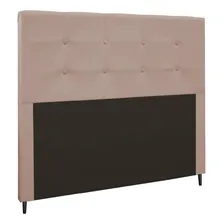 Cabeceira Luna Cama Box Queen 160 Cm Suede Bege D'rossi Foto  mini 1