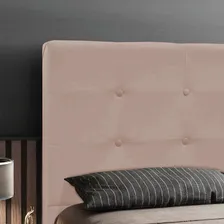 Cabeceira Luna Cama Box Queen 160 Cm Suede Bege D'rossi Foto mini 4